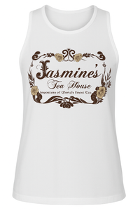 Sleeveless Cotton Elastane Jersey Top with Front Print