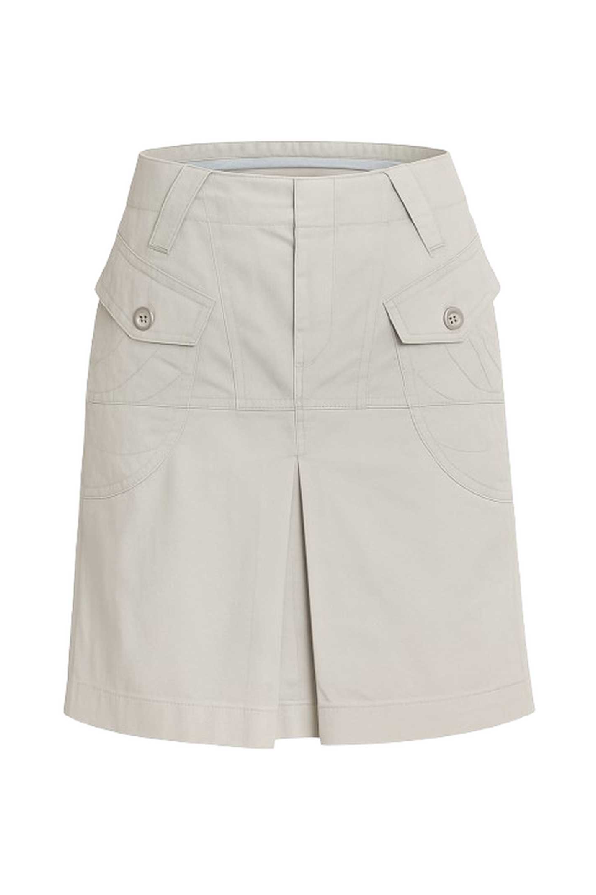 Conquista Φούστα Mini Casual Με Τσέπες Μονόχρωμη Γκρι C241-339-45