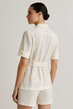 Load image into Gallery viewer, Short Sleeve Linen Jacket with Belt