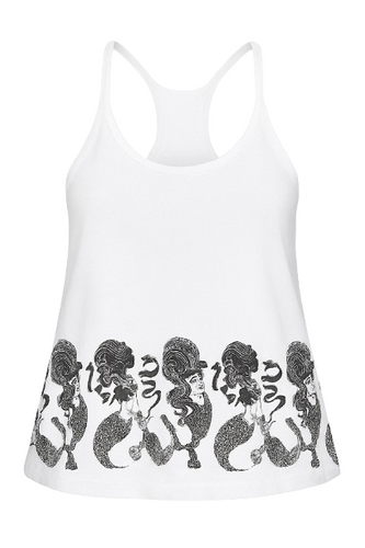 Women’s Cotton Jersey Tank Top with Graphic Print