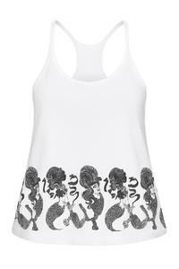 Women’s Cotton Jersey Tank Top with Graphic Print