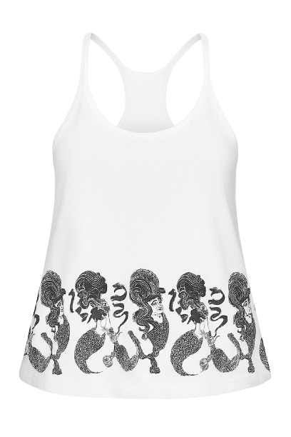 Women’s Cotton Jersey Tank Top with Graphic Print