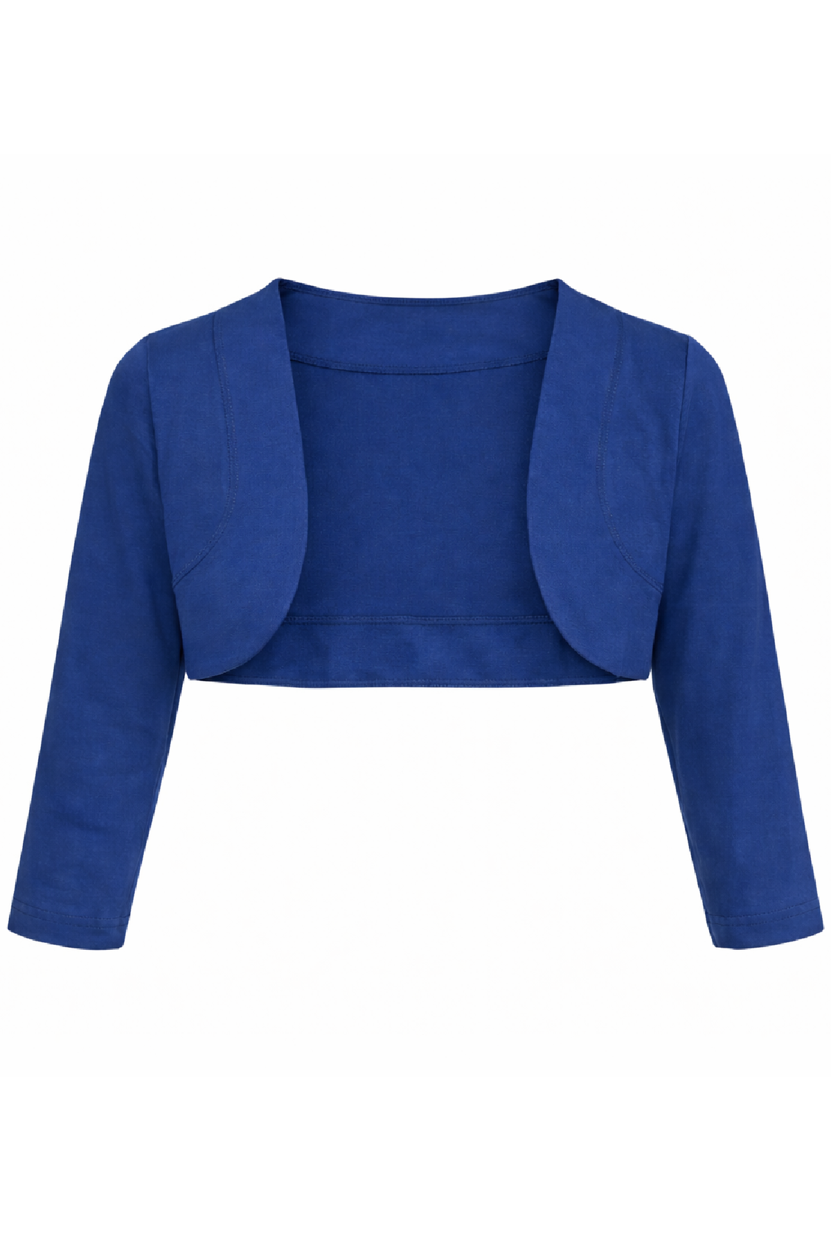 Conquista Ζακέτα Cropped Casual Μακρυμάνικη Ανοιχτή Μονόχρωμη Μπλε C241-396-41