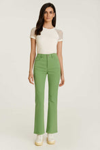 Load image into Gallery viewer, Women&#39;s Sage Green Gabardine Stretch Pants – Slim Bootcut Fit