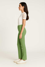 Load image into Gallery viewer, Women&#39;s Sage Green Gabardine Stretch Pants – Slim Bootcut Fit