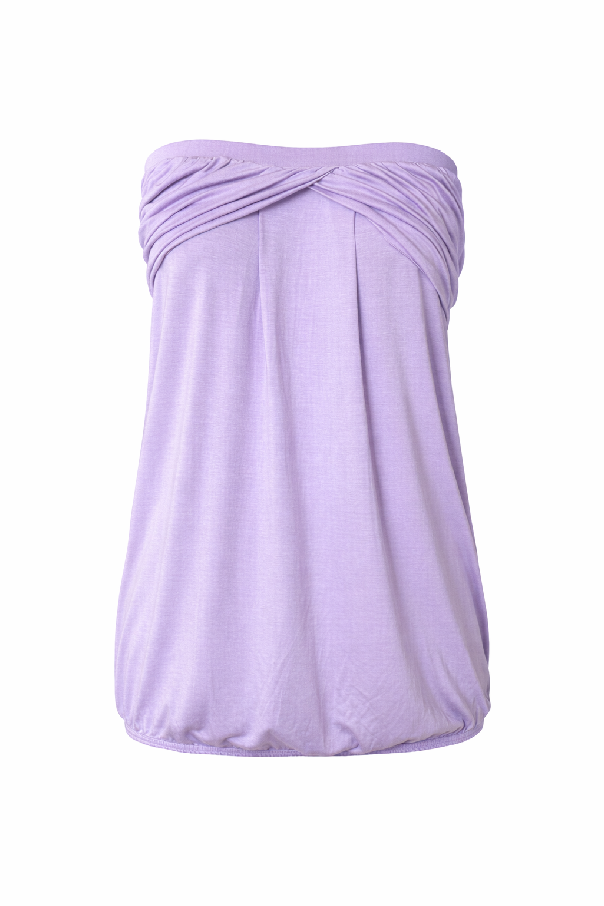 Conquista Τοπ Strapless Casual Σούρα Μονόχρωμο Λιλά C241-440-08