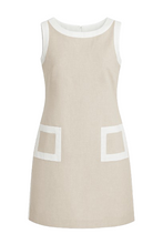 Load image into Gallery viewer, Sleeveless Linen Dress with Contrast Pockets