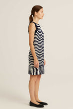 Load image into Gallery viewer, Sleeveless Zebra Stripe Dress – Fully Lined with Back Neck Zipper