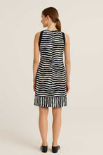 Load image into Gallery viewer, Sleeveless Zebra Stripe Dress – Fully Lined with Back Neck Zipper
