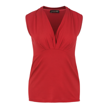 Load image into Gallery viewer, Women’s Sleeveless Jersey Viscose Top – Red