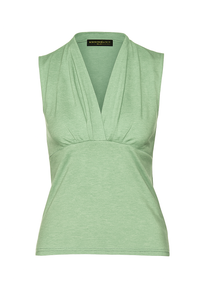 Sleeveless V-Neck Top in 100% Cotton Jersey – Flama Yarns