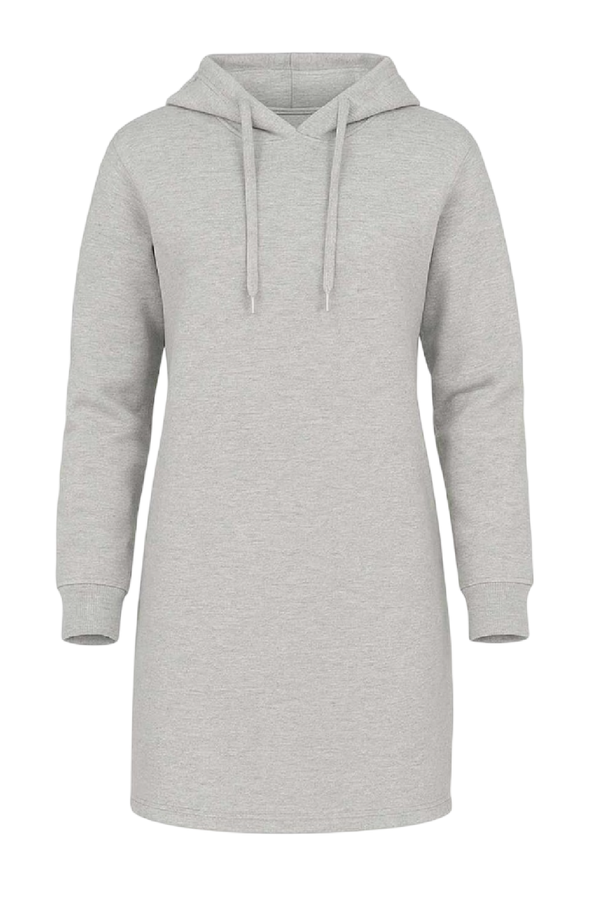 Minimalist Hoodie Dress in Light Grey