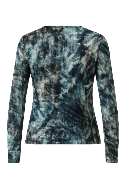 Αφηρημένο Tie-Dye Μακρυμάνικο Μπλούζα – Καλλιτεχνικό, Μοντέρνο, Αβίαστα Ευέλικτο