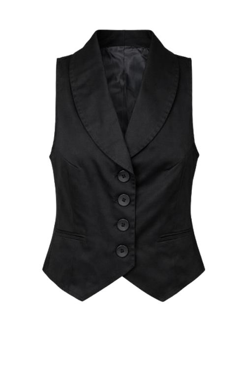 Tailored Black Classic Vest