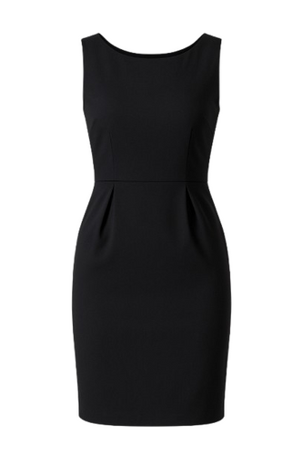 Black Sleeveless Tulip Dress