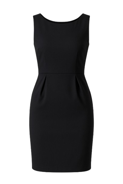 Black Sleeveless Tulip Dress