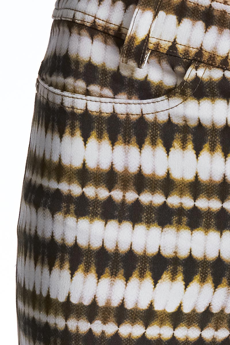 Fitted Print Trousers