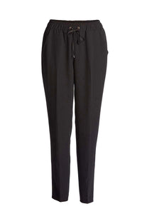 Long Black Pants with Tie Detail