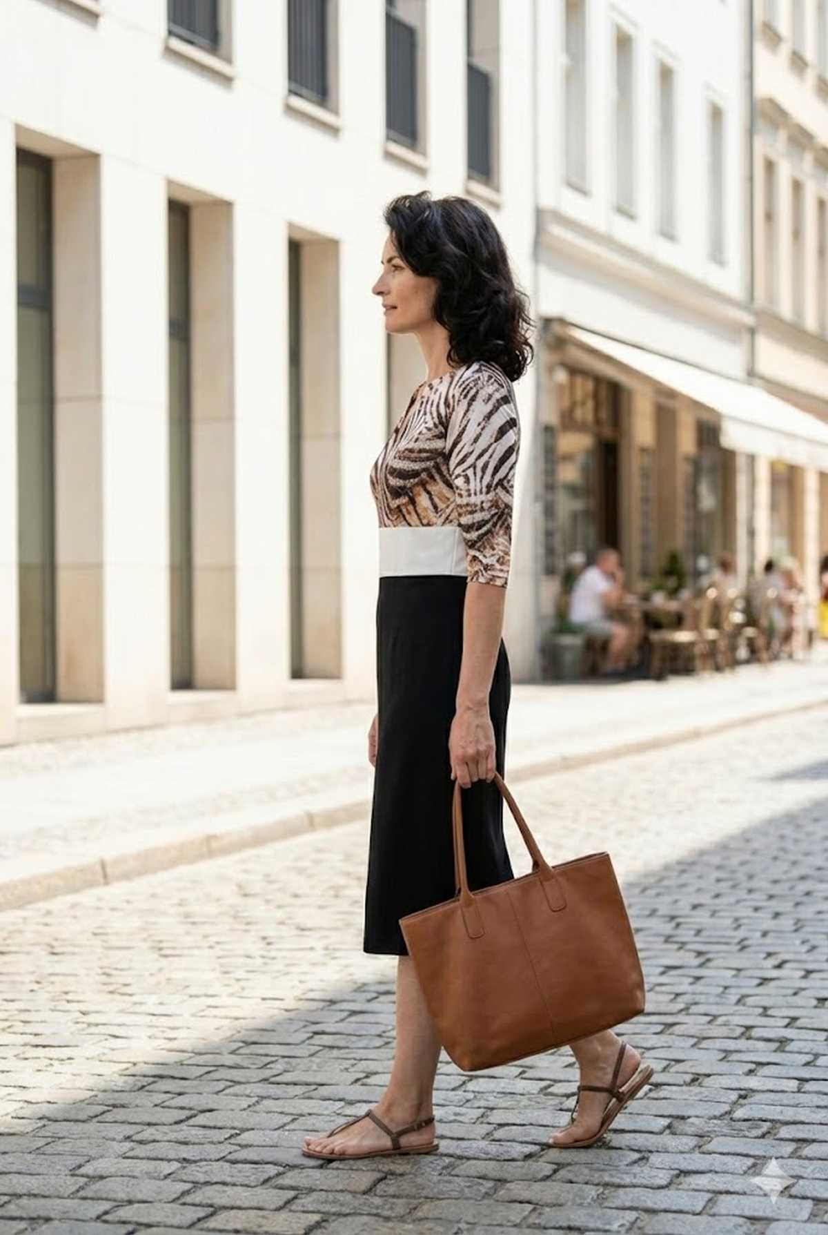 Elegant Contrast Safari Dress — Timeless Style with a Modern Edge