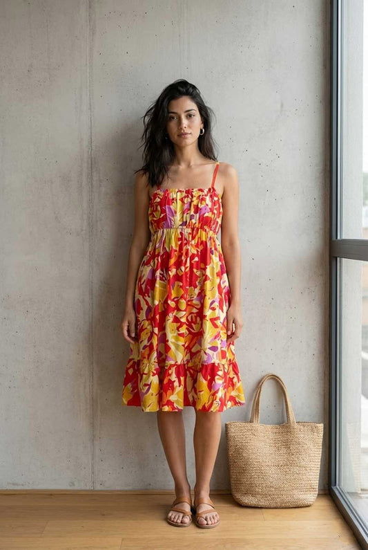 Vibrant Summer Floral Dress — Light, Airy and Perfect for Sunny Days