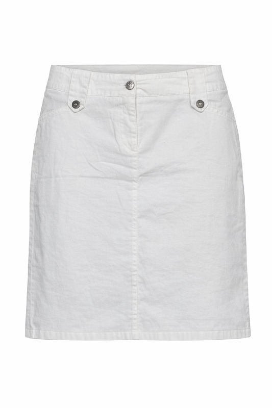 White Tailored Mini Skirt – Clean Lines and Timeless Versatility