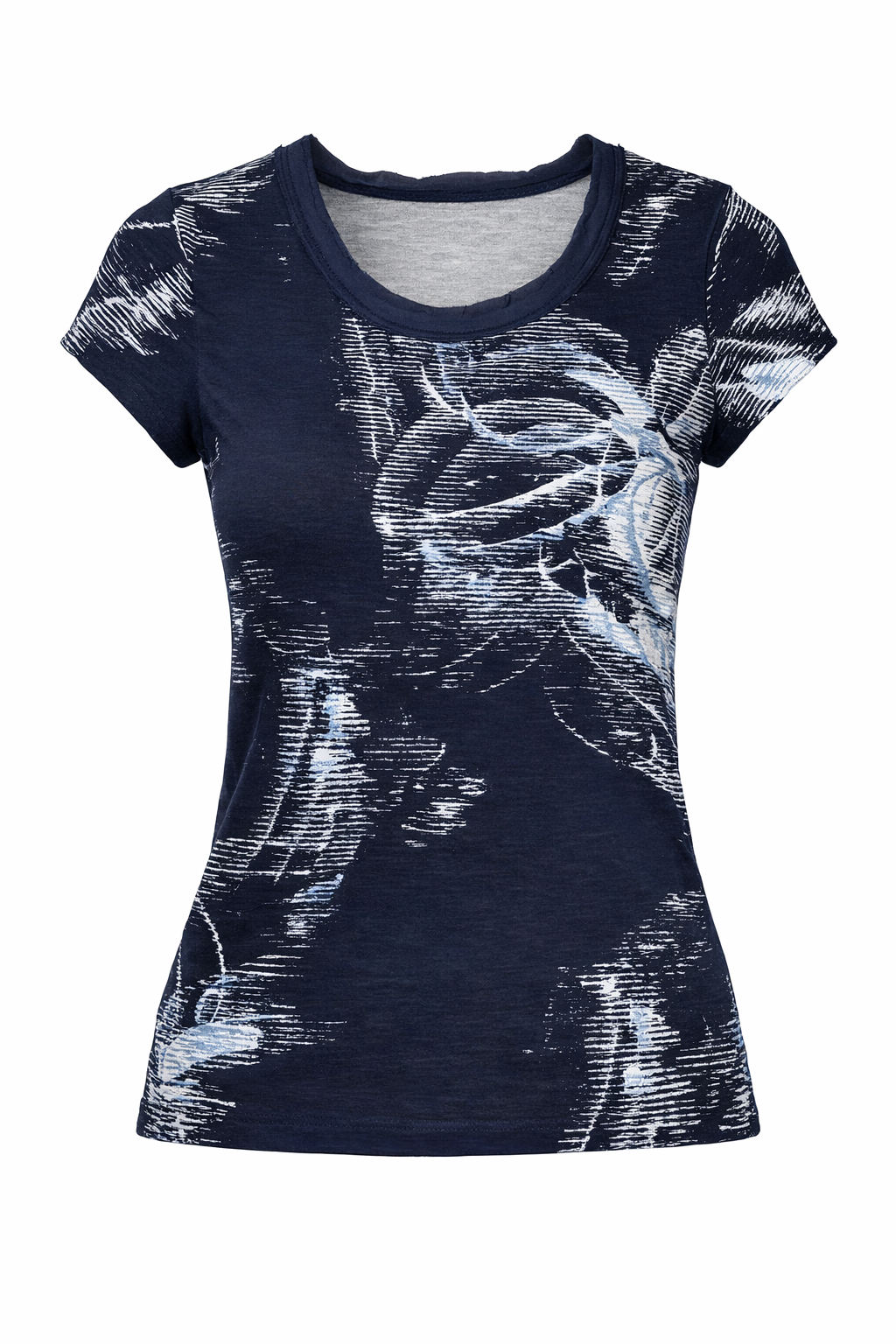 Graphic Short-Sleeve Top with Modern Print – Contemporary Everyday Style