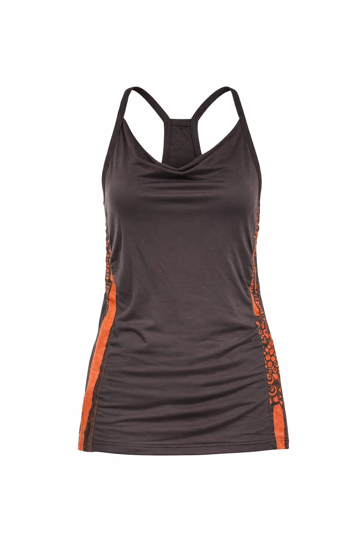Φανελάκι Performance Racerback με πλαϊνά πάνελ σε αντίθεση