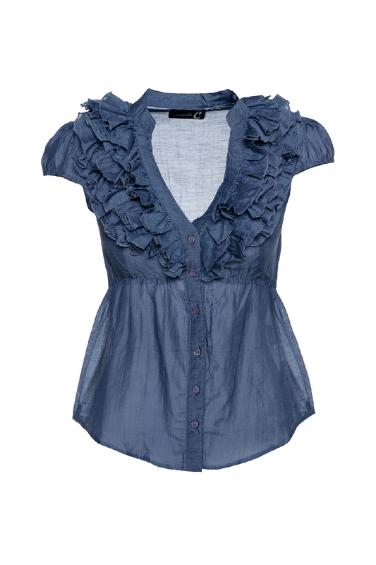 Sleeveless Ruffle Detail Top