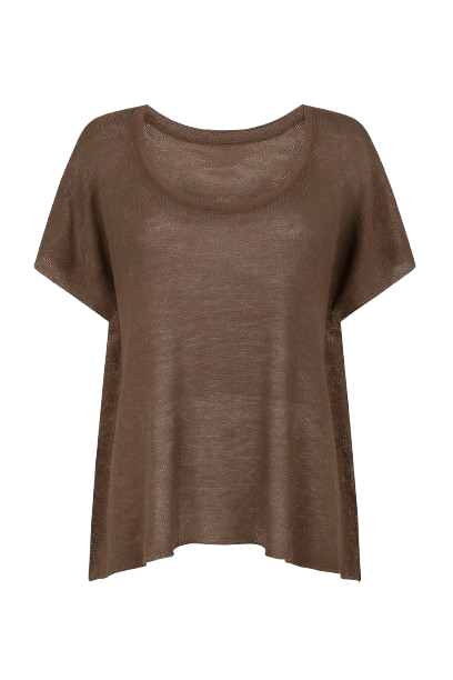 Fine-Knit Linen Top