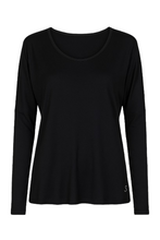 Load image into Gallery viewer, Black Top with Long Batwing Sleeves by SWL