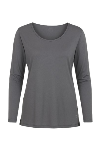 Dark Grey Top with Long Batwing Sleeves