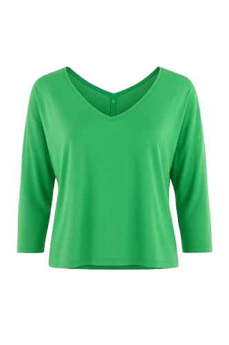 Back Button Long Sleeve Tee