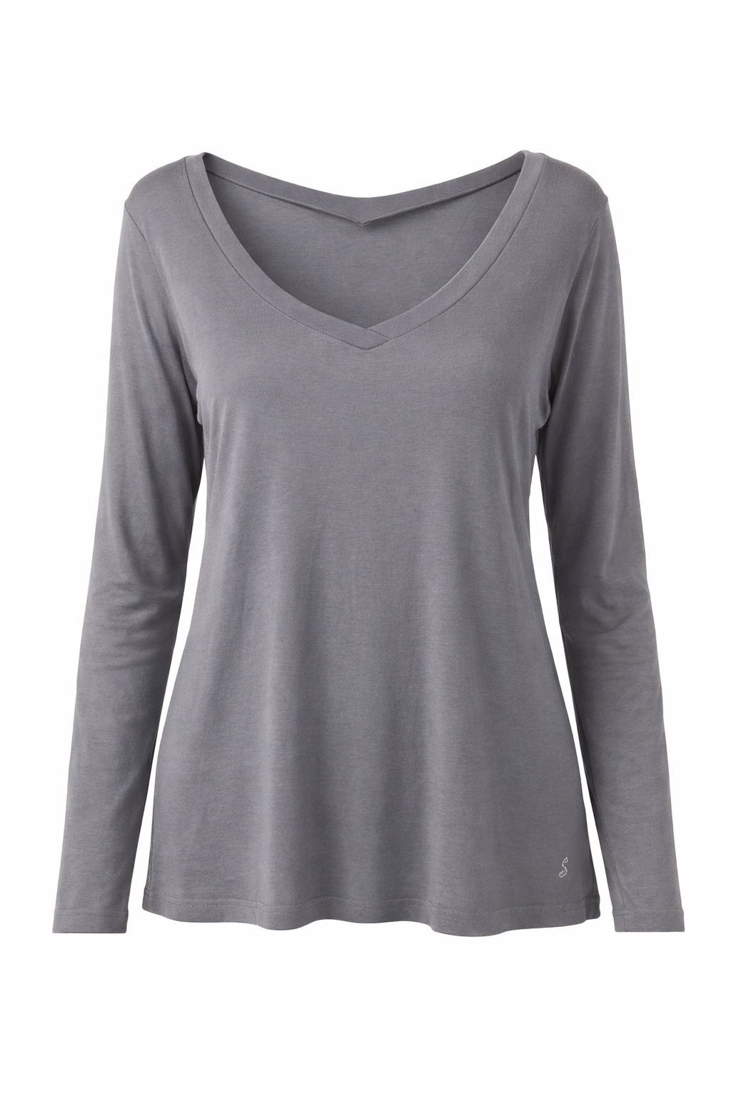 Soft V-Neck Long Sleeve Top