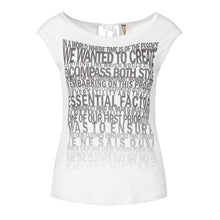 Load image into Gallery viewer, Sleeveless Print Top in White