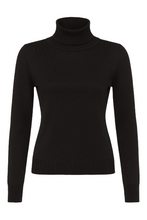 Load image into Gallery viewer, Black Turtleneck Pullover Si Fashion