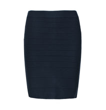 Load image into Gallery viewer, Fitted Blue Skirt by Si Fashion