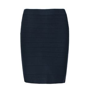 Fitted Blue Skirt by Si Fashion