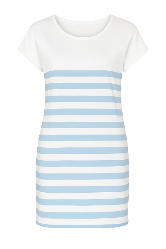 Short Sleeved Striped Dress