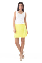 Load image into Gallery viewer, Yellow Lightweight Skirt in Voile with Lining