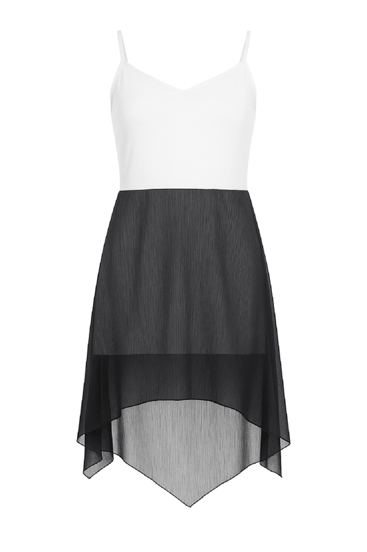Two Tone Sheer Layer Dress