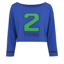 Load image into Gallery viewer, 2-Young Crop Top Blue Royal