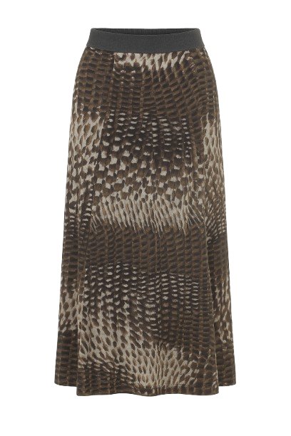 Animal Print Maxi Skirt