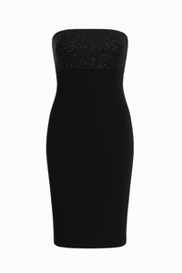 Straight Strapless Mini Dress
