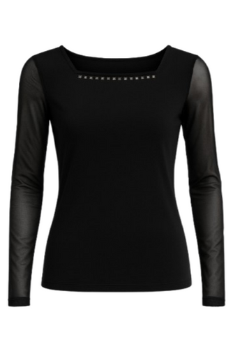 Decorative Long Sleeve Top