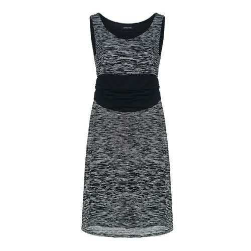 Sleeveless Knit Dress with Belt