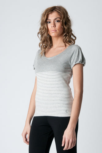 Striped Short Sleeve Top