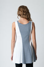 Load image into Gallery viewer, Sleeveless Stripe Detail Tunic Navy