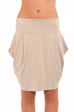 Load image into Gallery viewer, Stretch Jersey Tulip Mini Skirt with Side Pockets and Wide Waistband