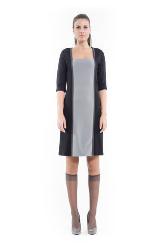 Square Neck Panel Dress