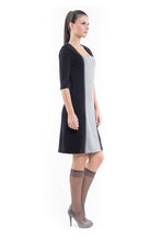 Load image into Gallery viewer, Square Neck Panel Dress